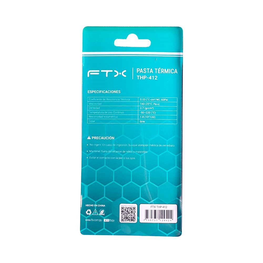 Pasta Termica Ftx 4gr 1.2 W/M.K Thp-412 - Imagen 2