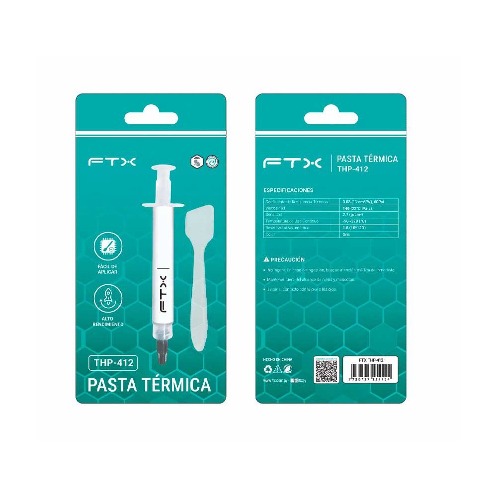 Pasta Termica Ftx 4gr 1.2 W/M.K Thp-412 - Imagen 3