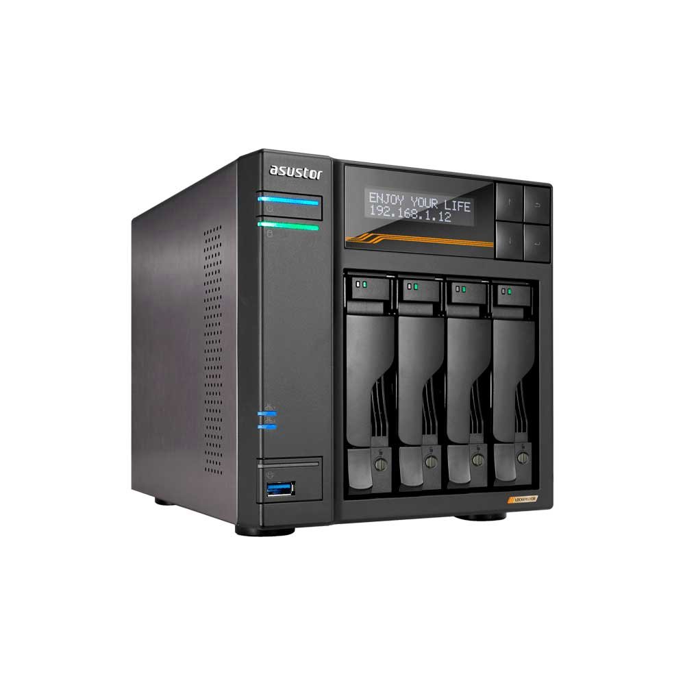Almacenamiento Nas Asustor As6804t Qc 2.3/4bay/16g/4-Gblan/4 M.2/2usb4/3 Usb3.2 - Imagen 2