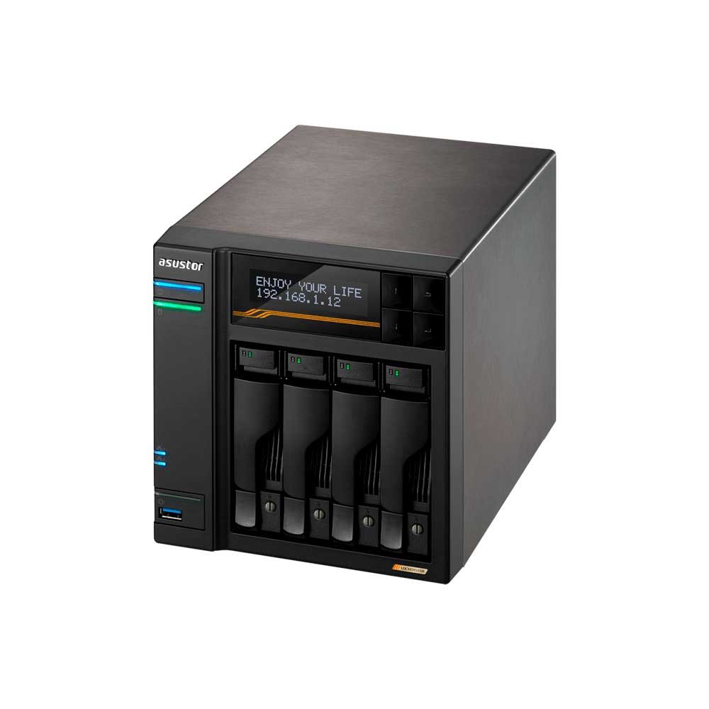 Almacenamiento Nas Asustor As6804t Qc 2.3/4bay/16g/4-Gblan/4 M.2/2usb4/3 Usb3.2 - Imagen 3