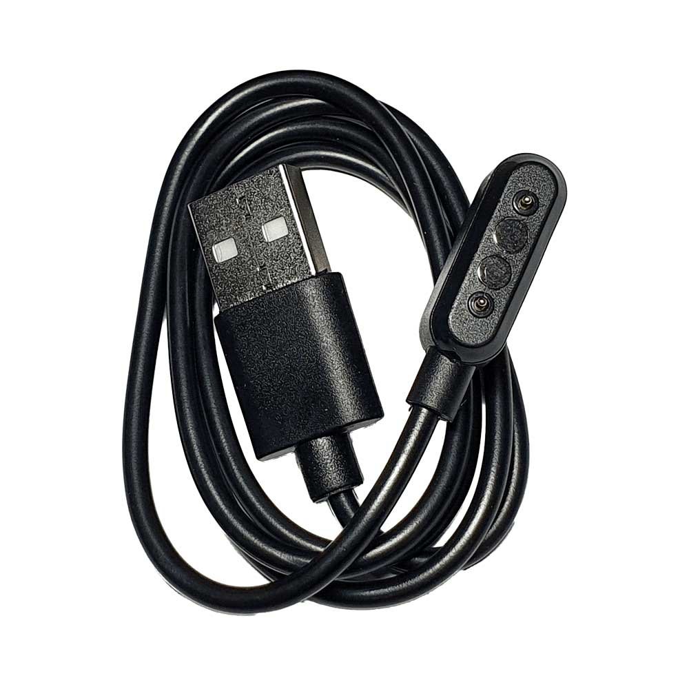 CABLE CARGADOR SMARTWATCH FTX 2 PINES VERSION 2 NEGRO P/G12