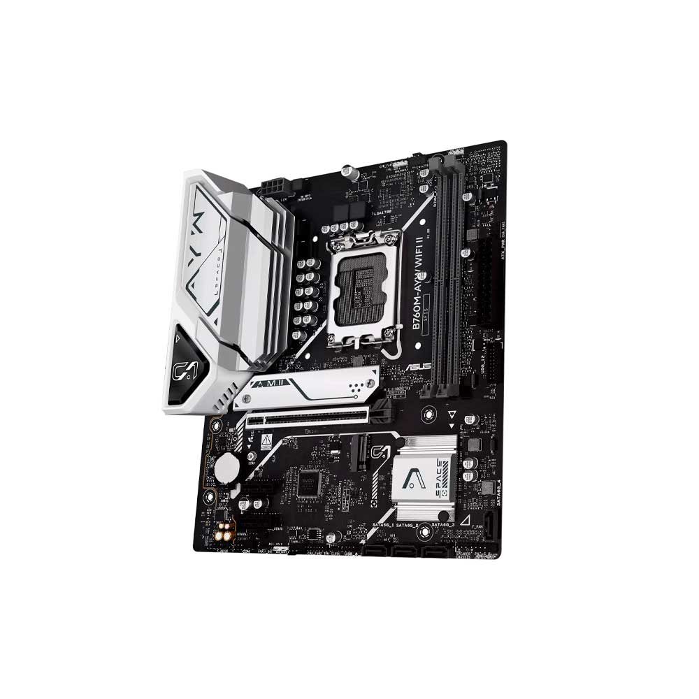 PLACA MADRE ASUS 1700 B760M-AYW WIFI D4 II S/R/HDMI/2M2/USB3.2/DDR4/MATX - Imagen 4