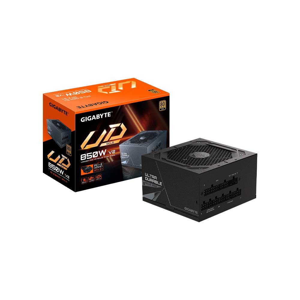FUENTE 850W GIGABYTE 80PLUS GOLD FULL MODULAR BIVOLT GP-UD850GM PG5 V2