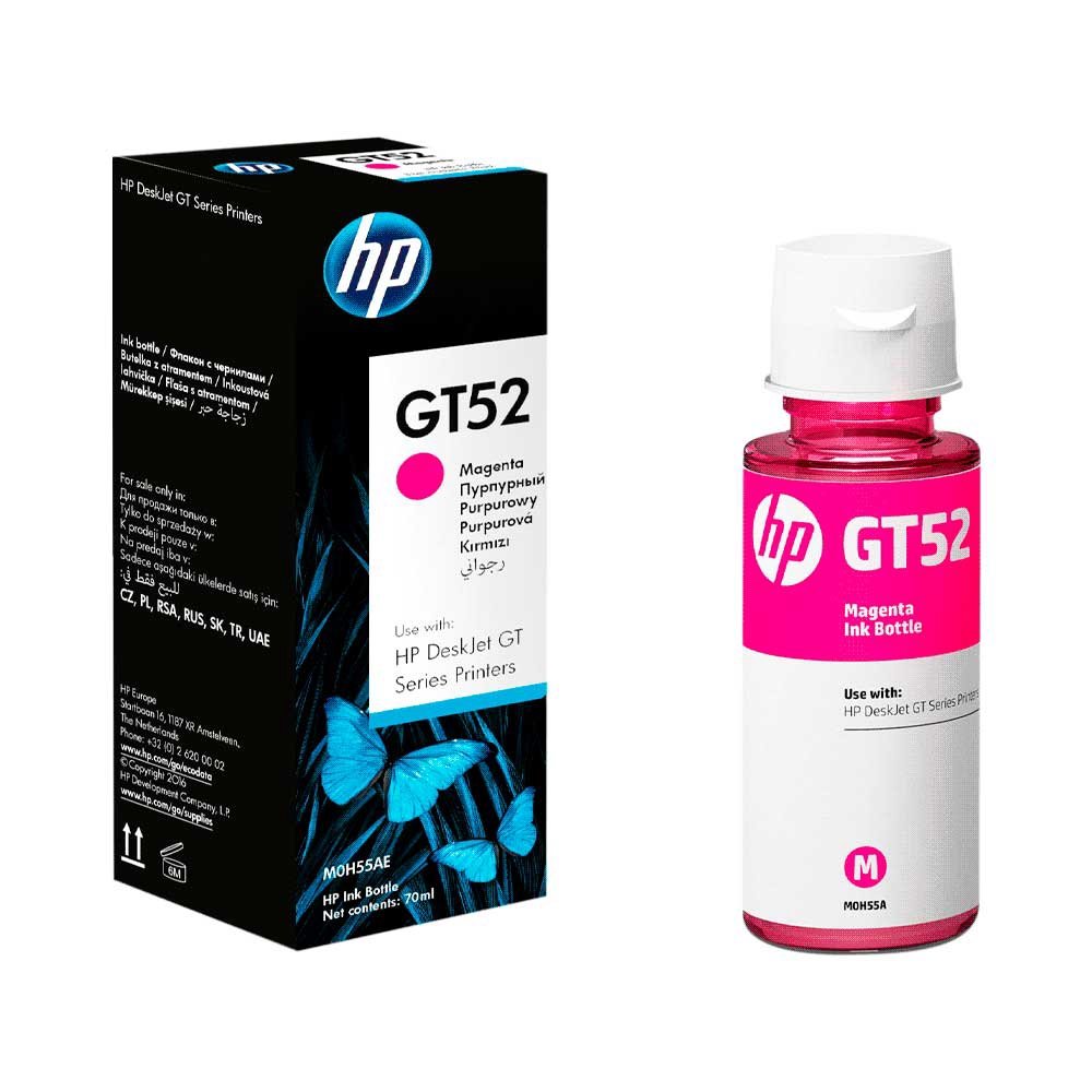 Tinta Hp Gt52 Magenta M0h55al 70ml