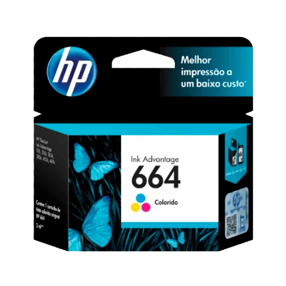 Tinta Hp 664 Color F6v28al Dj 2135 2ml