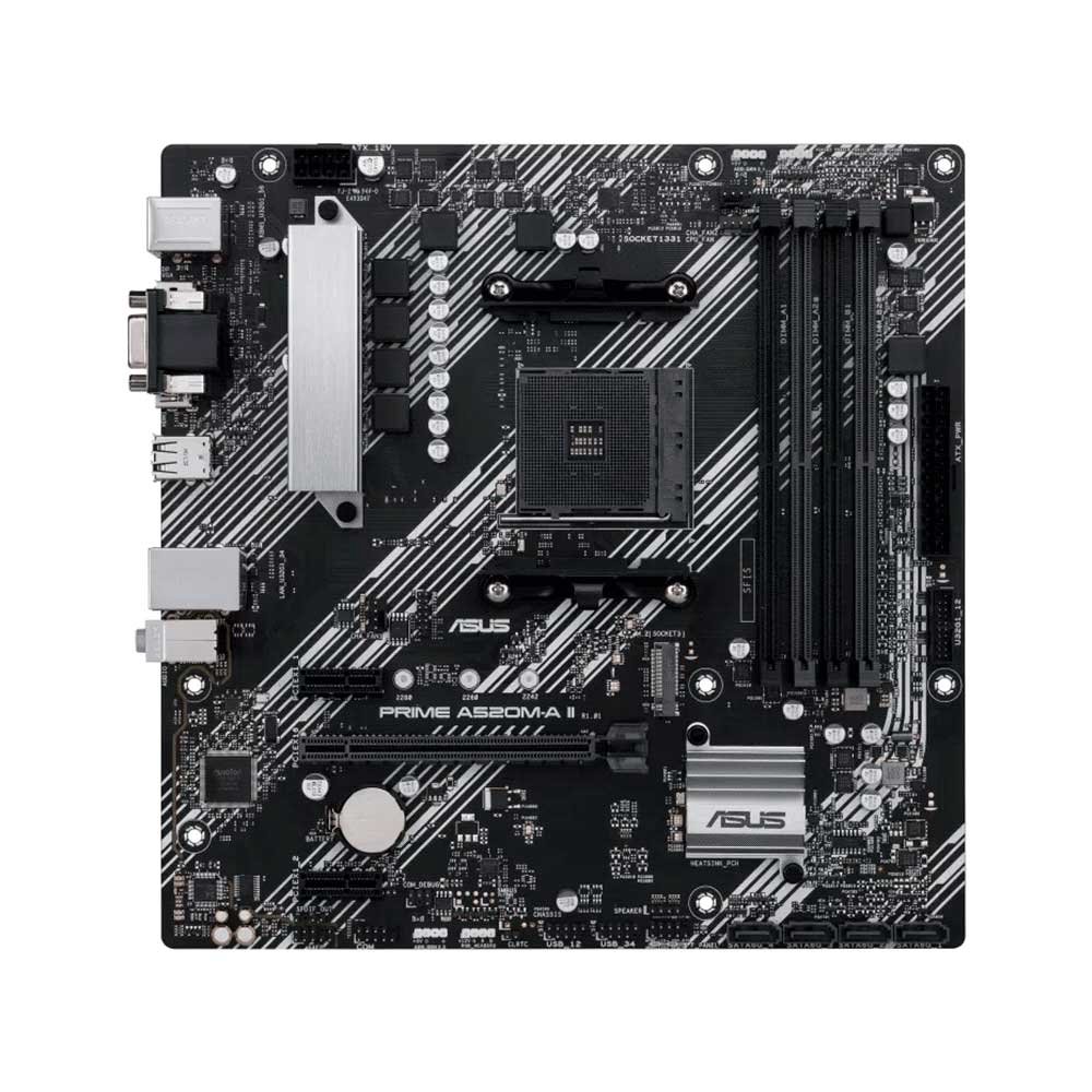 PLACA MADRE ASUS AM4 PRIME A520M-A II V/S/R/HDMI/DP/M.2/DDR4/MATX - Imagen 3