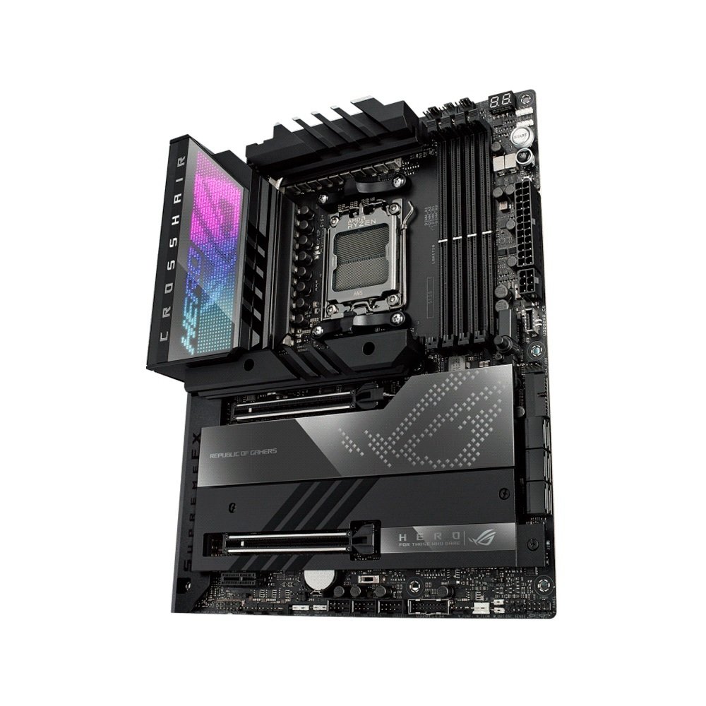 Placa Madre Asus Am5 Rog Crosshair X670e Hero S/R/Hdmi/4m2/Wifi/Usb3.2/Ddr5/Atx/Aura - Imagen 3