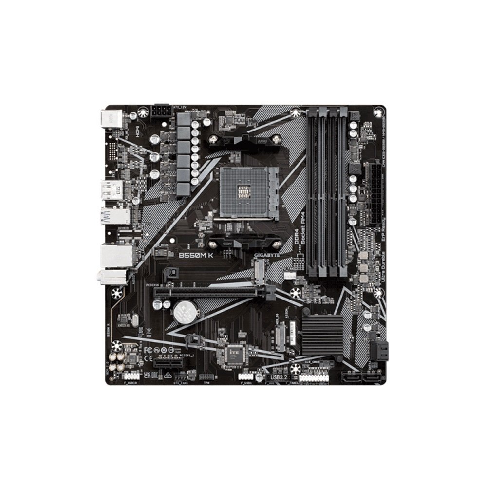 Placa Madre Gigabyte Am4 B550m K S/R/Hdmi/Dp/2 M2/Ddr4/Usb3.2/Matx - Imagen 2