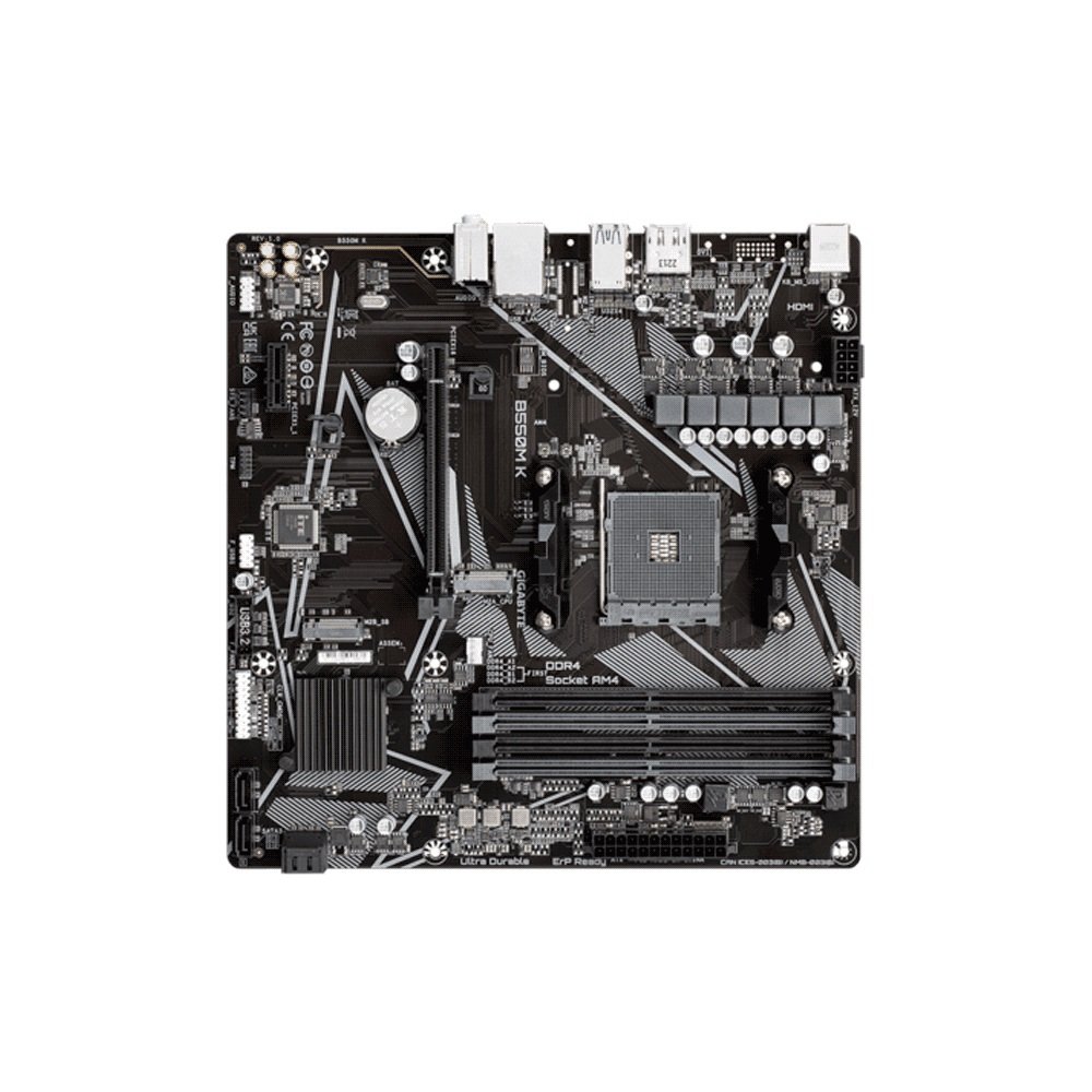 Placa Madre Gigabyte Am4 B550m K S/R/Hdmi/Dp/2 M2/Ddr4/Usb3.2/Matx - Imagen 4