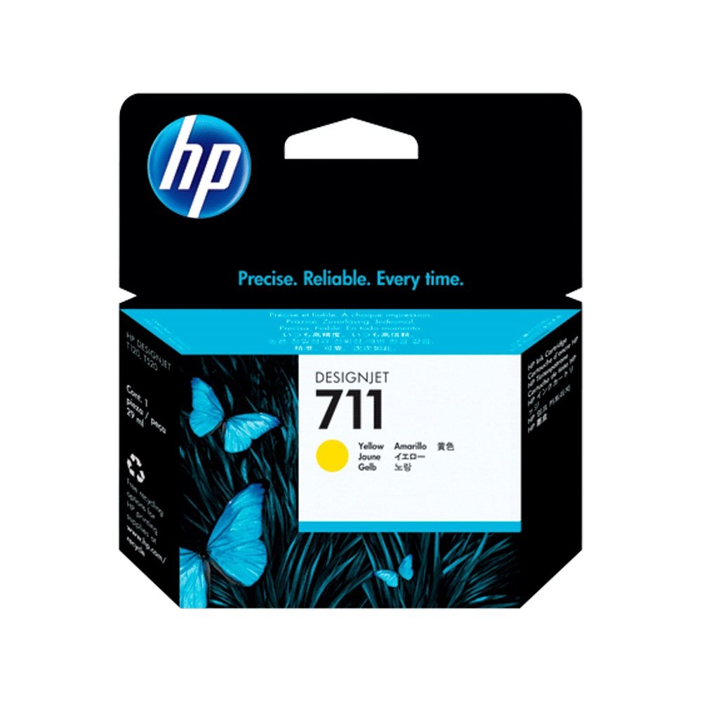 Tinta Hp 711 Amarillo Cz132a 29ml