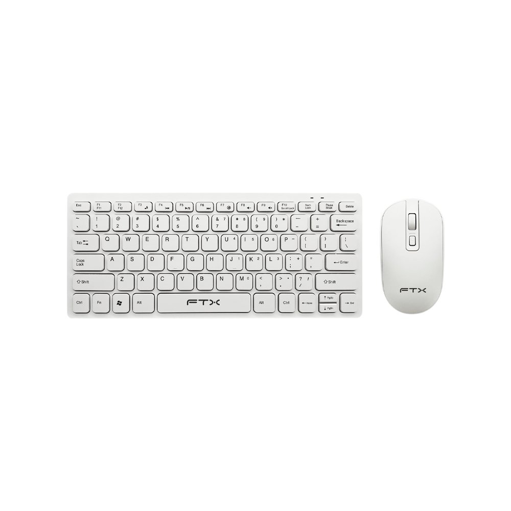 Teclado + Mouse Ftx Wireless Ftxgk03 Esp/Blanco