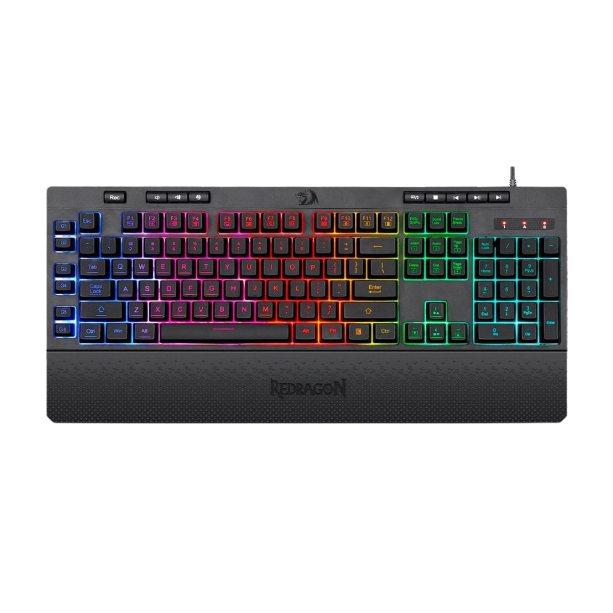 Teclado Gaming Redragon Shiva K512RGB-1 RGB Black Inglés - Imagen 2